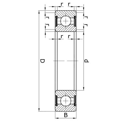 ПОДШИПНИК 6203 2Z SKF 